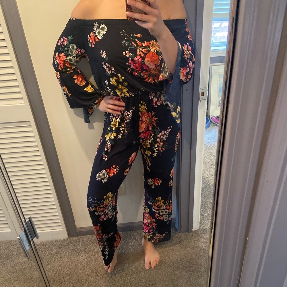Love Ryan Floral Jumpsuit